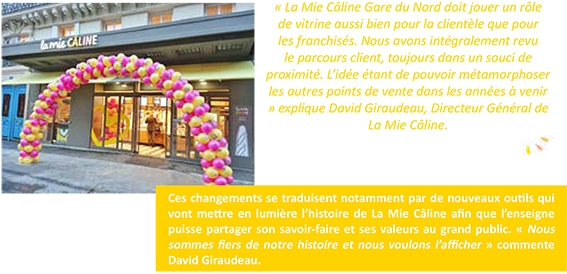 Franchise La Mie Câline pose ses valises face à la Gare du Nord avec un nouveau magasin 2.0 !