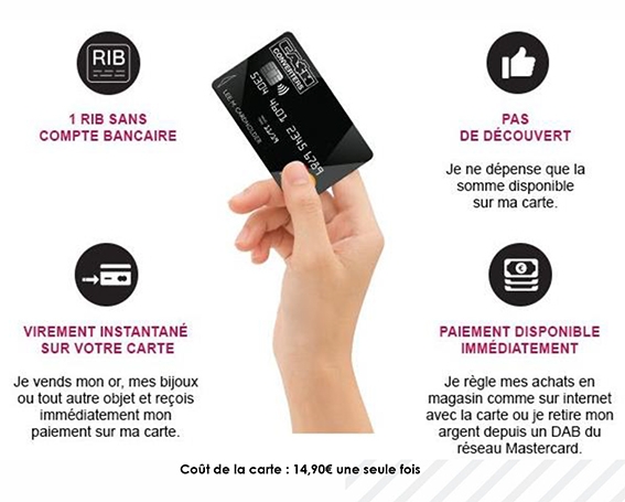 Franchise Cash Converters : nouveau service, my black mastercard Cash Converters