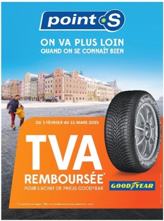 Franchise Point S et Goodyear : une première opération TVA remboursée en 2025