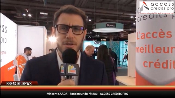 Interview de Vincent SAADA, Fondateur du réseau ACCESS CREDITS PRO au salon Franchise Expo Paris 2018