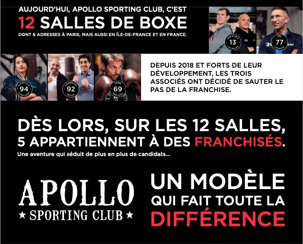 Franchise Apollo Sporting Club : la franchise qui combat la routine !