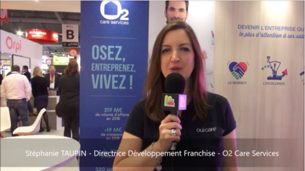 Interview de Stéphanie TAUPIN directrice développement Franchise de la franchise O2 Care Services à Franchise Expo 2019