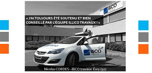 Témoignage de Nicolas Cordes, franchisé illiCO travaux Evry (91) dans l'Essonne