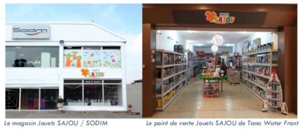 Franchise Jouets SAJOU qui poursuit son implantation en Afrique avec l’ouverture de deux espaces de vente à Madagascar !