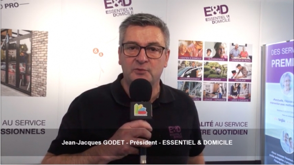 Interview de la franchise ESSENTIEL & DOMICILE au Salon des Services à la Personne 2018 à Paris Porte de Versailles
