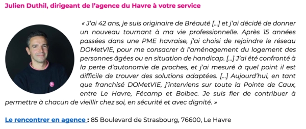 Franchise DOMetVIE s’installe au Havre