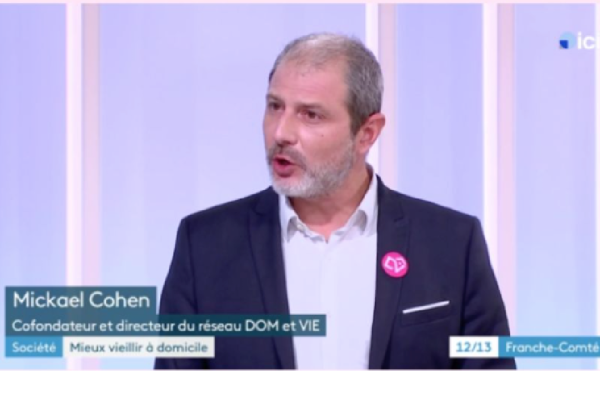 Franchise DOMetVIE, invitée de France 3 pour évoquer le bien-vieillir à l’occasion de la Semaine Bleue