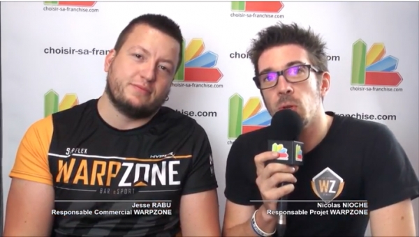 Interview de Jesse RABU et Nicolas NIOCHE de la franchise WARPZONE au Salon SME 2018