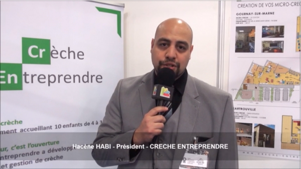Interview de la franchise CRECHE ENTREPRENDRE au Salon des Services à la Personne 2018 à Paris Porte de Versailles
