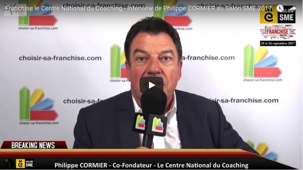 Franchise le Centre National du Coaching - Interview de Philippe CORMIER au Salon SME 2017