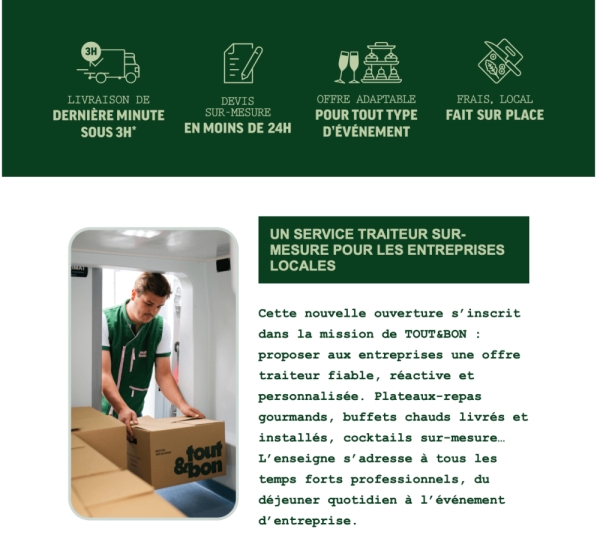 Franchise Franchise Tout et Bon : une nouvelle cuisine s'installe à Argenteuil