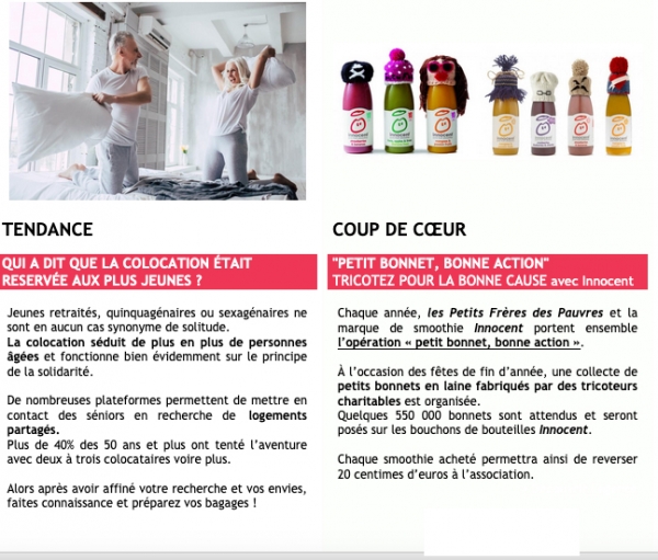 Franchise Les Menus Services : la news' partenaires - décembre 2019