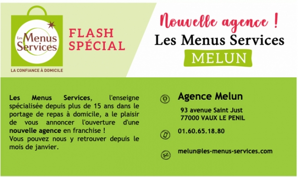 Franchise Les Menus Services : ouverture d'agence à Melun !