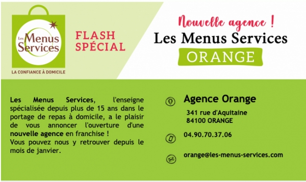 Franchise Les Menus Services : ouverture d'agence à Orange !