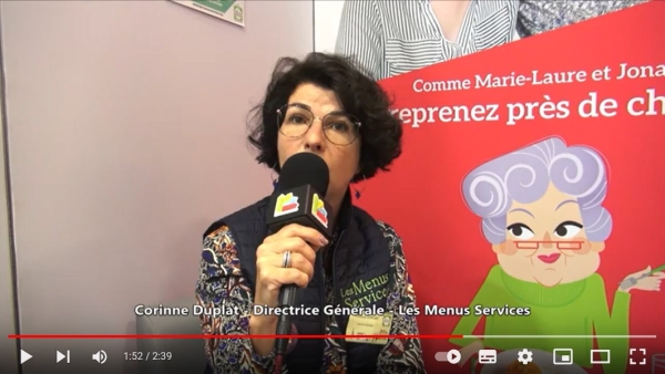 Franchise Les Menus Services : Corinne Duplat à Franchise Expo Paris 2023