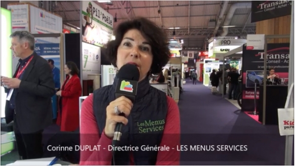 Interview de Corinne DUPLAT, directrice générale de la franchise Les Menus Services à Franchise Expo 2019