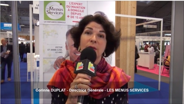 Interview de la franchise LES MENUS SERVICES au Salon des Services à la Personne 2018 à Paris Porte de Versailles