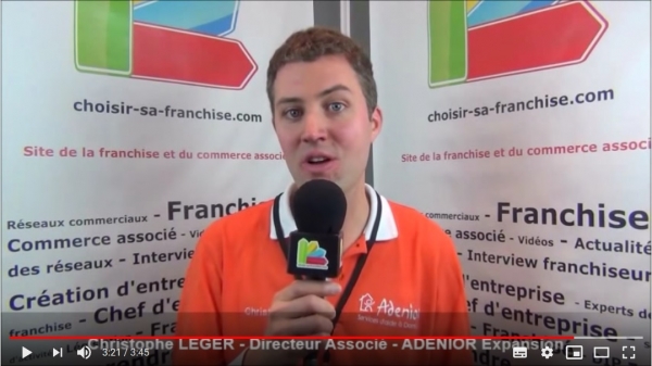 Interview de Christophe LEGER - Directeur associé de la franchise ADENIOR