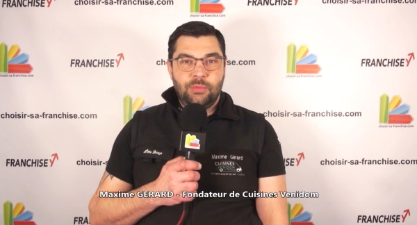 Franchise Cuisines Venidom : Maxime GERARD à Franchise Expo Paris 2023