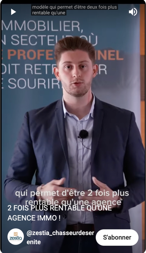 Franchise Zestia : 2 fois plus rentable qu’une agence immo ! Franchise Zestia : 2 fois plus rentable qu’une agence immo !