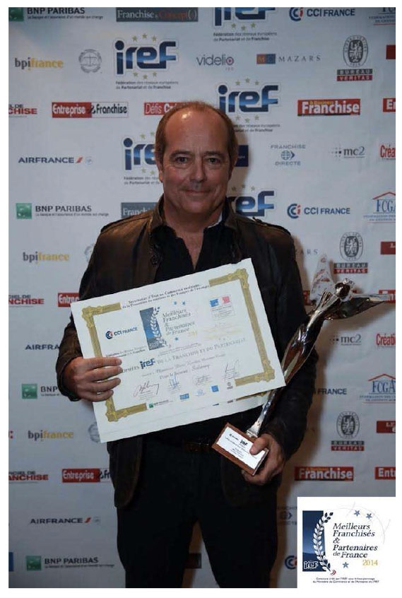 Marc Kréder le Directeur Europe de SUBWAY® obtient le Trophée International de la Franchise et du Partenariat France