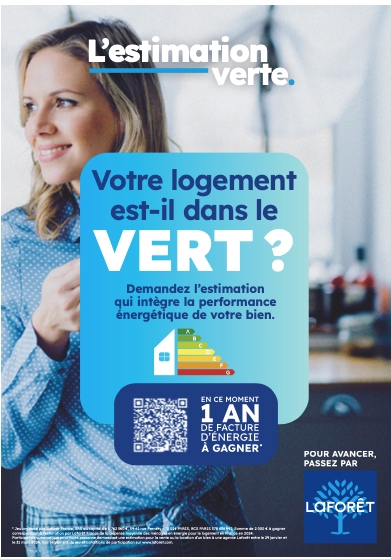 Franchise Laforêt : l’estimation verte, le réseau propose aux français une estimation offerte de leur logement incluant pour la 1ère fois, la performance énergétique du bien 