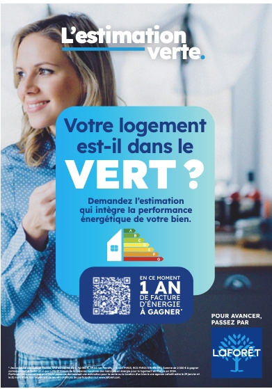 Franchise Laforêt : l’estimation verte, le réseau propose aux français une estimation offerte de leur logement incluant pour la 1ère fois, la performance énergétique du bien