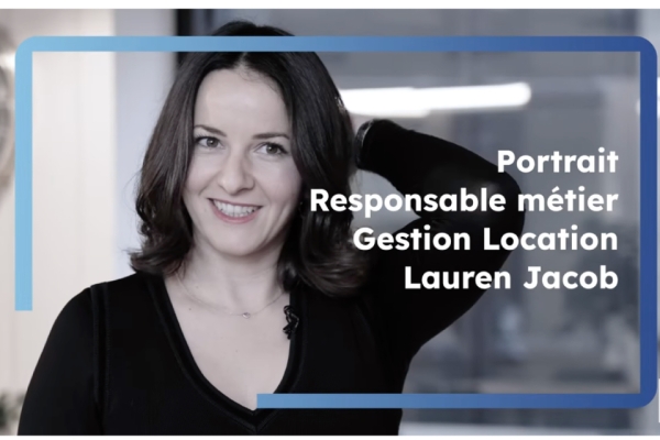 Portrait de Lauren Jacob, Responsable métier Gestion Location de la franchise Laforêt