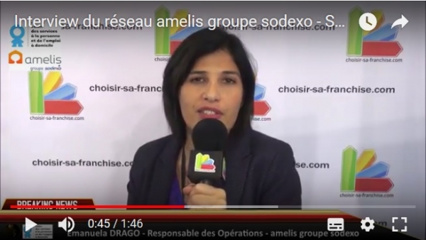 Interview de la franchise amelis groupe sodexo au Salon des Services à la Personne