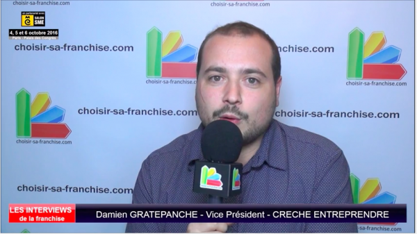 Interview de Damien GRATEPANCHE, Vice Président de la franchise Crèche Entreprendre au salon SME Paris 2016