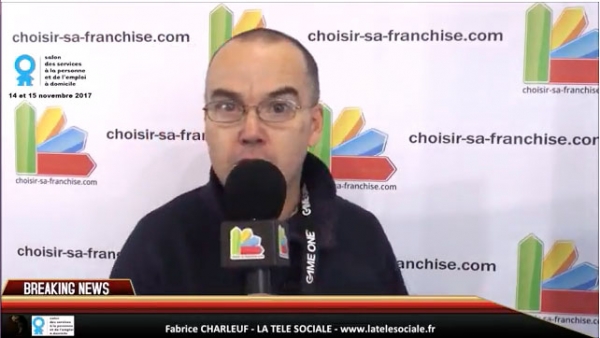 Fabrice CHARLEUF, La Télé Sociale, au micro de choisir sa franchise pour la semaine du Handicap