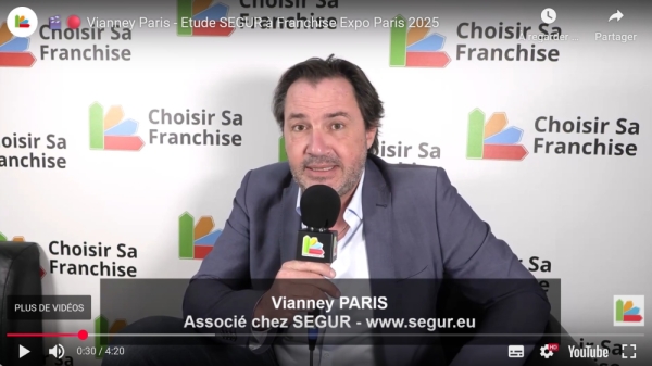 Vianney Paris - Etude SEGUR à Franchise Expo Paris 2025 Vianney Paris - Etude SEGUR à Franchise Expo Paris 2025