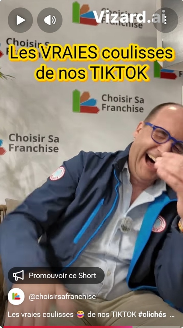 Les vraies coulisses TIKTOK sur le stand Choisir Sa Franchise