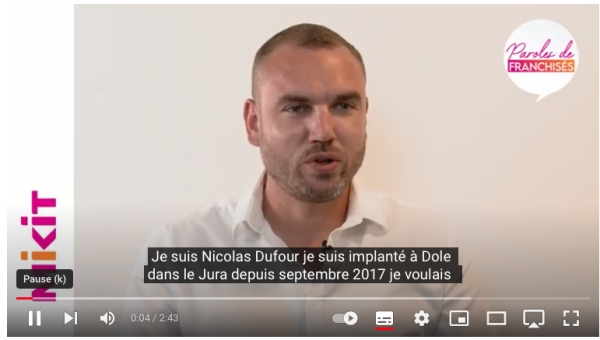 Nicolas Dufour, franchisé Mikit à Dole dans le Jura témoigne