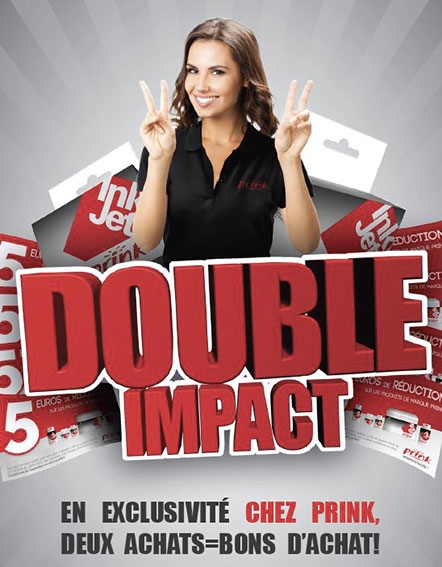 Plus de 12.000€ de bons de réduction distribués par Prink lors de sa promotion Double Impact !