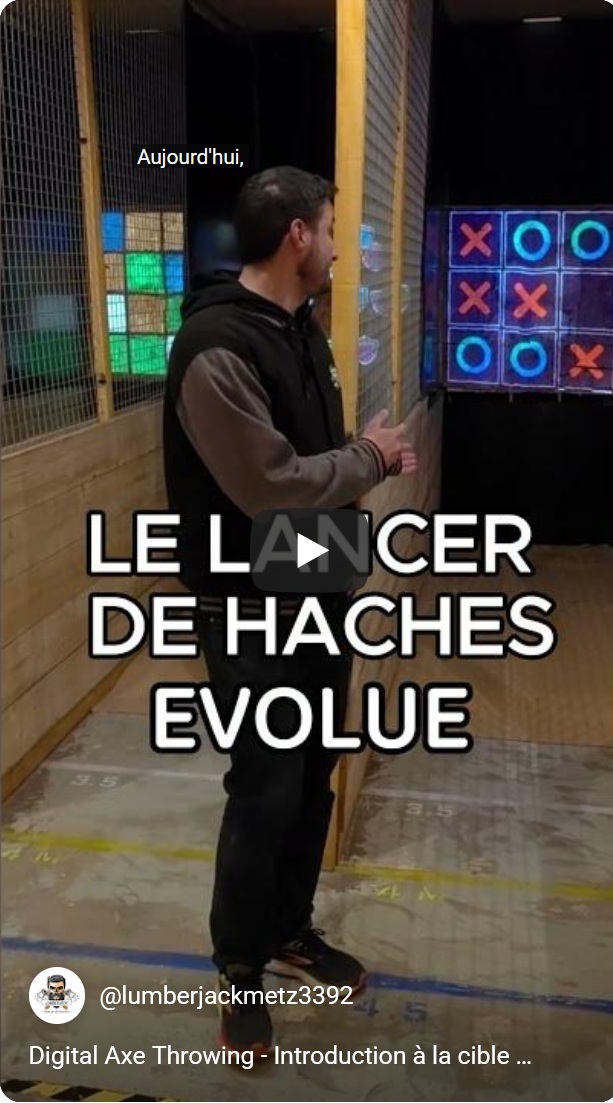 Franchise Lumberjack : Digital Axe Throwing - Introduction à la cible interactive