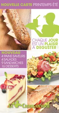 Franchise La Croissanterie Printemps-Eté 2013