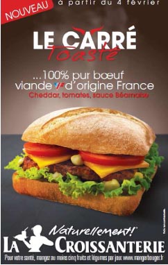 Franchise La Croissanterie - Le carré toasté