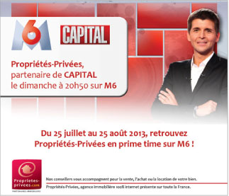 Franchise Propriétés Privées partenaire de Capital sur M6