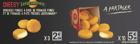 Quick et Bel foodservice PAI rééditent les CHEESY Leerdammer®