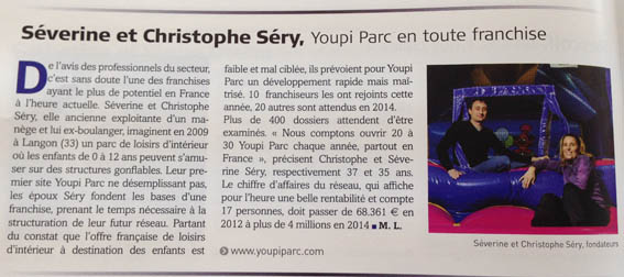 Franchise Youpi Parc