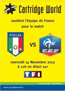 La franchise Cartridge World soutient l’équipe de France sur TF1 !