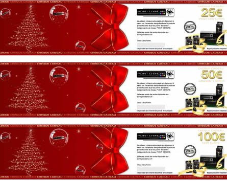 Chèques cadeaux de la franchise Point d