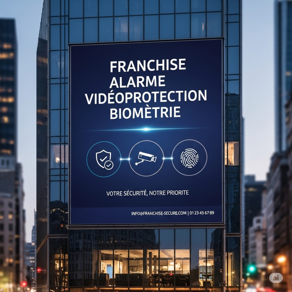 La franchise l'alarme de la vidéoprotection et de la biométrie