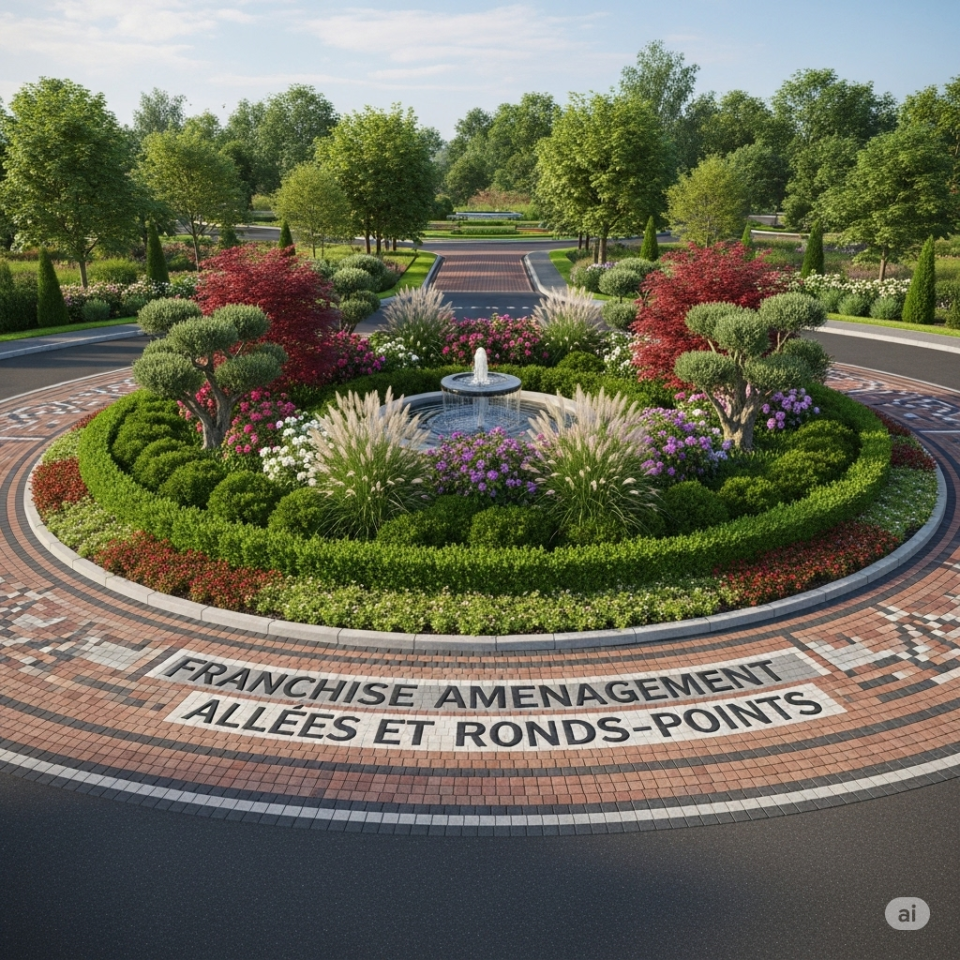 La franchise aménagement allées et ronds-points
