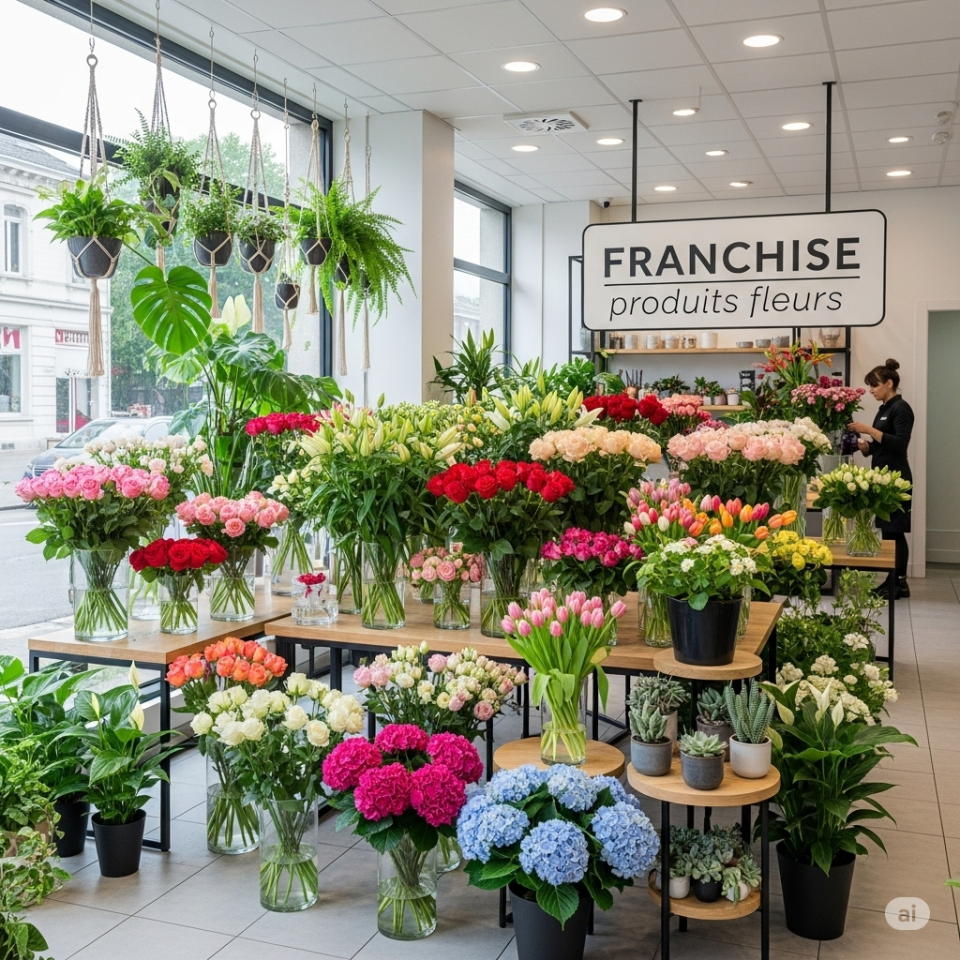 La franchise produits fleurs