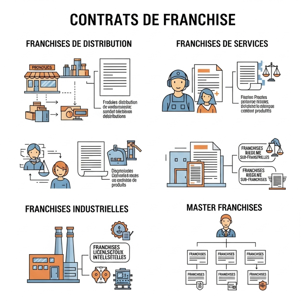 Les différentes formes de contrat de franchise