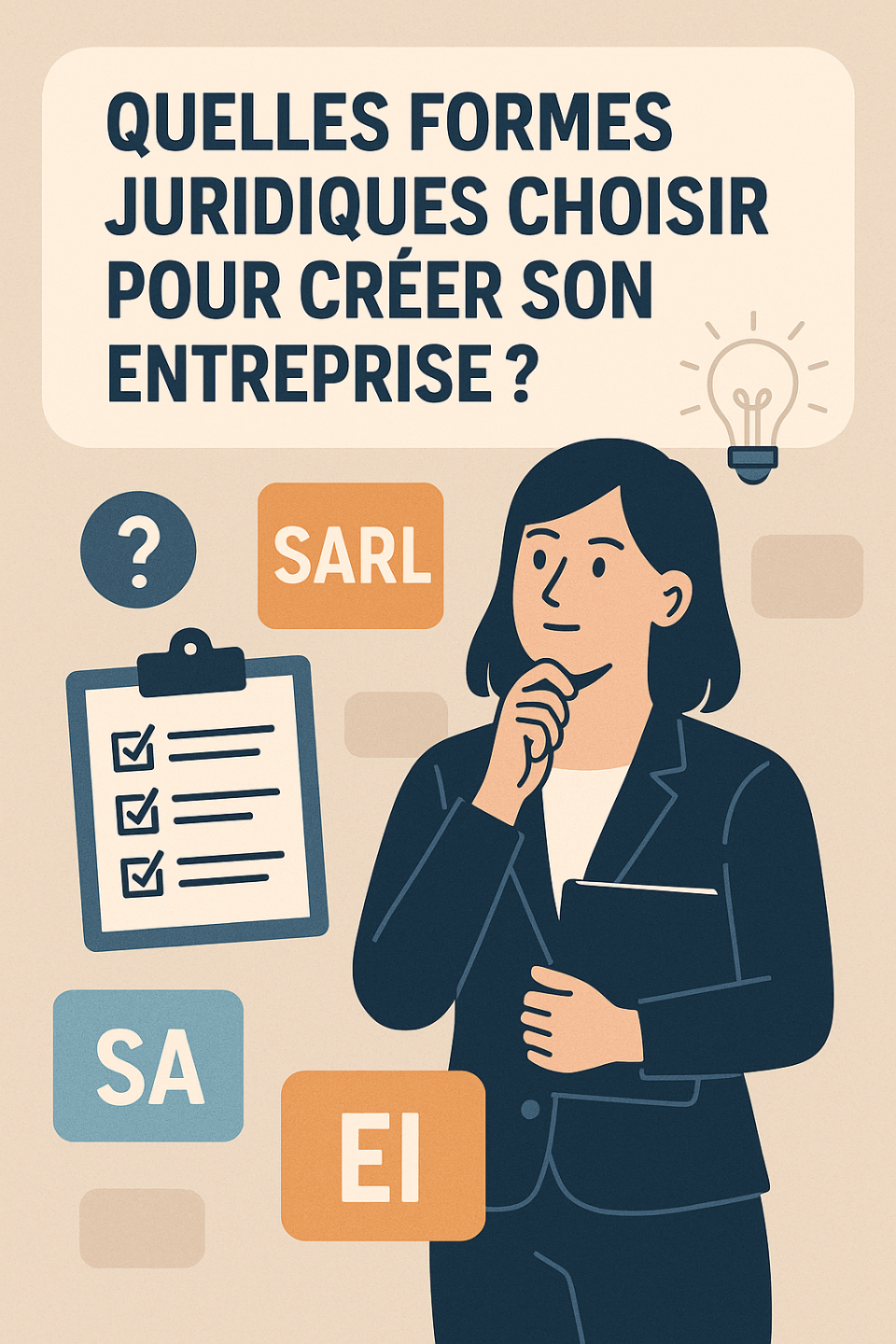 Quelles formes juridiques choisir pour créer son entreprise ?