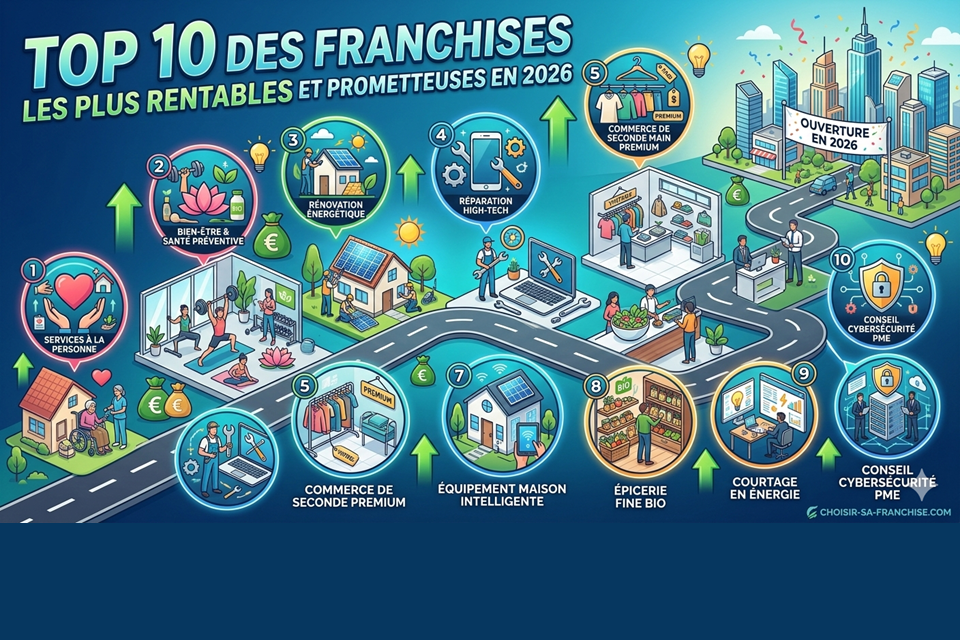 Top 10 des franchises les plus rentables et prometteuses en 2026